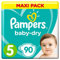 Pampers (Alte Version), Windeln, Gr. 5, 11kg-16kg, Dreier-Pack (1 x 90 Windeln)