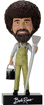 NECA Head Knocker Bob Ross Wackelkopf, 20,3 cm