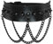 MILAKOO schwarzer Leder Halsband Choker Vintage Halskette Gothic Punk Choker Rock Choker PU Leder Kette