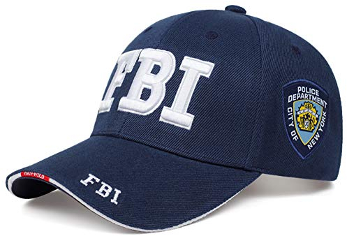 Baseball Cap Cap Kappe Mütze Neue FBI Brief Bestickte Baseball Kappe Männer Frauen Hip Hop Mode Baumwolle Papa Hüte Im Freien Sonnenschirm Hut Einstellbar Sport Kappen,Navy