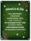 Advents to do Liste Metallschild in grün Weihnachten Advent Plätchen Glühwein
