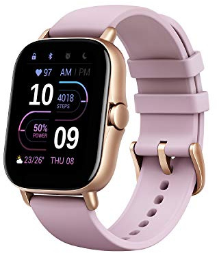 Amazfit Smartwatch GTS 2e GPS 1,65''Aktivitätstracker für Fitness und Gesundheit mit 90 Sportmodi, 14 Tagen Akkulaufzeit, Überwachung von SpO2, Herzfrequenz, Schlaf, Stress für Herren Damen