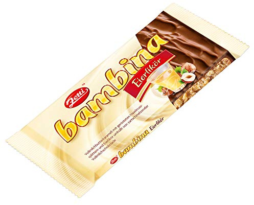 24x Zetti Eierlikör Tafel 100 g – Vollmilch Butterkaramell mit Haselnusssplittern & Eierlikör – Gefüllte Schokolade im Osten produziert (2,4 kg)