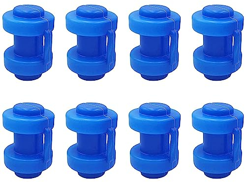 Trampolin Endkappen,8 Stück Abschlusskappen für Netzstangen,Trampolin Kappen Pfostenkappen für die Netzstangen des Trampolins Endkappen Kappen, Ø 25 MM,Trampolinzubehör,Schutzkappen Blau