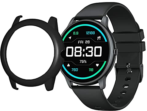 Giaogor Schutzhülle kompatibel Für YAMAY SW022, Ultra dünn PC Schutz Hülle für YAMAY SW022 Smartwatch (schwarz)