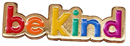 Be Kind LGBTQ+ Love is Love, niedlicher Regenbogen-Metall-Anstecker, Metall