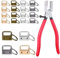 20 Stück Schlüsselanhänger Schnallen, Schlüsselband Basteln, Schlüsselanhänger Hardware, mit Zange, für Gürtel, Koffer und Taschen, Bänder, Lanyards, Schlüsselanhänger (4 Farben)