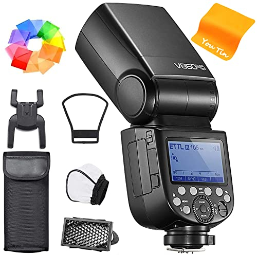 Godox V860III-C V860III C Kamera Blitzgerät für Canon, TTL 2.4G GN60 HSS, Upgraded 2600 mA Li-on Battery, Godox V860III-C Kompatibel mit Canon Kameras
