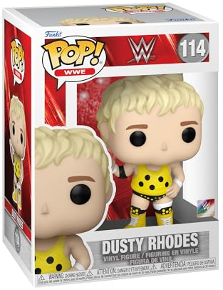 Funko Pop! WWE: Dusty Rhodes - Vinyl-Sammelfigur - Geschenkidee - Offizielle Handelswaren - Spielzeug Für Kinder und Erwachsene - Sports Fans - Modellfigur Für Sammler und Display