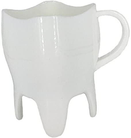 Baoblaze Zahnförmige, tragbare, Neuheit-Kaffeetasse für, Reise, Abschlussfeier
