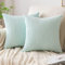 EMEMA Kissenbezug Kordsamt Zierkissenbezug Dekokissen Sofakissen 45x45 cm Kord Kissenhülle Dekorative Weiche Zierkissenbezüge Kissen für Sofa Sessel Zuhause Schlafzimmer Minze