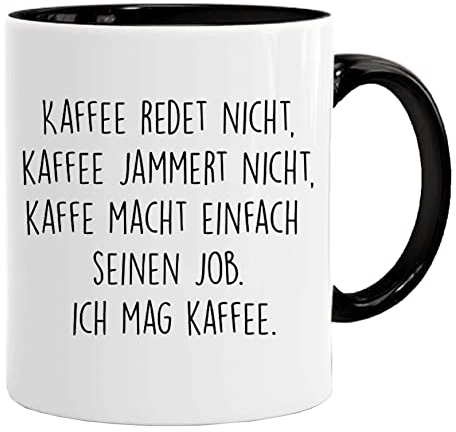 Jungle Mug abschiedsgeschenk kollegen | Kaffee jammert Nicht| Kaffeetasse für Kollegen Vatertag Chef Arbeit | beidseitig Bedruckt tasse