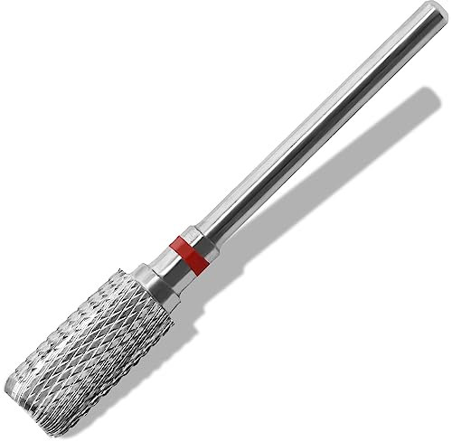Vnjaoi Brocas de seguridad para uñas, brocas de carburo de 3/32'', brocas profesionales para uñas, aptas para manicura, pedicura, cutícula, pulido de gel, brocas para principiantes (Grano fino)