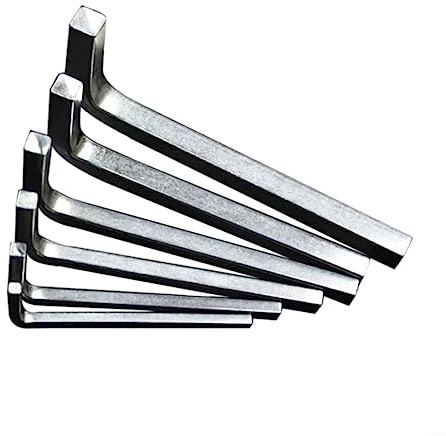 QOXEZY Juego de 6 llaves de cabeza cuadrada en forma de L, juego de llaves hexagonales de brazo largo, juego de destornilladores de 4 puntos de 3 a 8 mm, juego de llaves hexagonales