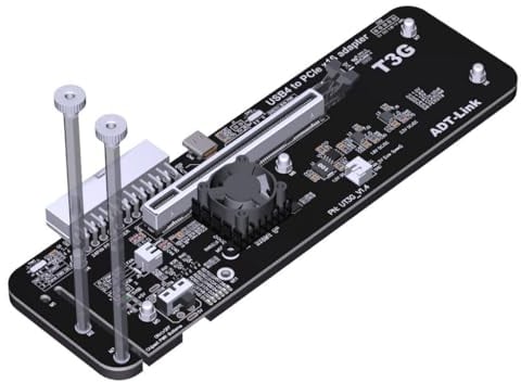 JMT ADT-UT3G USB4.0 Docking Station 64G PCIe4.0x4 to Laptop Graphics Card External Conversion Adapter Compatible with Thunderbolt 3 4
