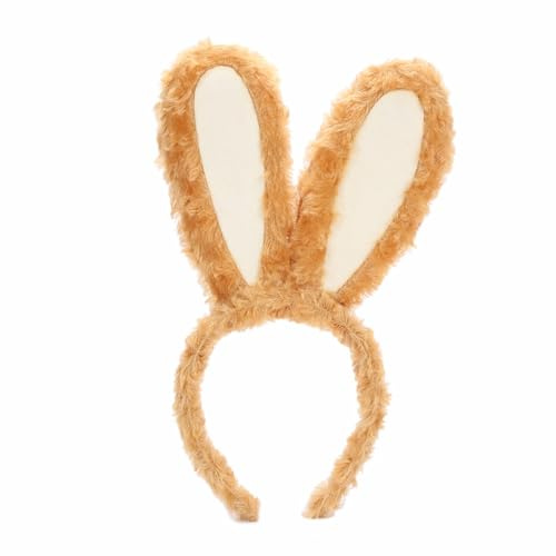 VBKITW Plüsch-Hasenohren, Stirnband, 1 Stück, Kaninchenohren, Zubehör, Ostern, Cosplay, Party, Haarstyling, Kostüm, Dress Up für Kinder, Mädchen