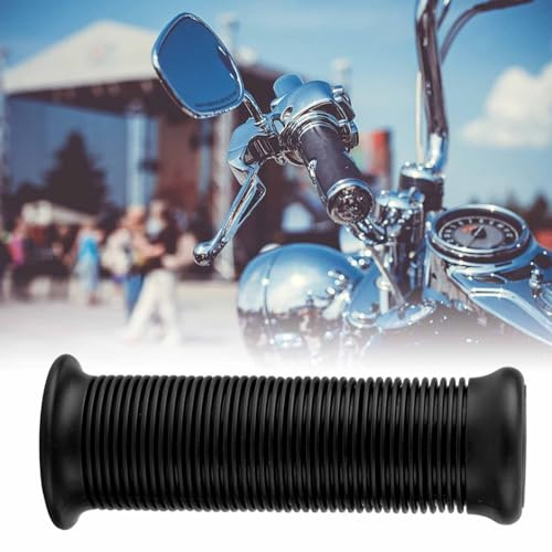 BOROCO Griff, Paar 1 Zoll 25 Mm/1,1 Zoll 28 Mm Universal Motorrad Vintage TPU Griff Lenkergriff(Schwarz)