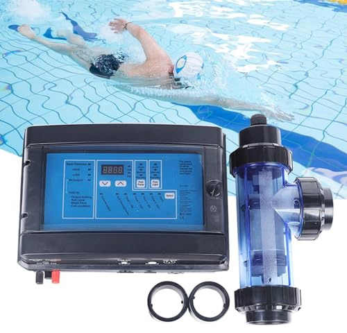 DDZJTPP Salzanlage Pool Salzwasser Chlorator 10/15/20/30/50 G/H Salz Chlorinator, Salzanlage Pool Salzwasser Chlorinator Schwimmbad, Für Bis Oberirdischen Pool, Einfache Bedienung,20g/h