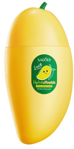 Magic Food, crema idratante per le mani al mango illuminante, per mani secche e screpolate, lozione per le mani alla frutta con fragranza naturale di piante