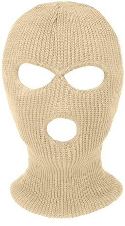 fIkxtvee Skimaske,Ski Mask,Motorrad Maske Herren,Beige 1 Stück