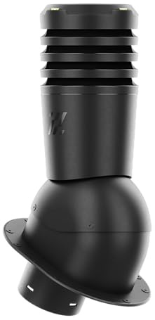 KRONO-PLAST Entlüfterkamin Ecoline 125 für Blechdachziegel mit flachem Boden und Butyl-Dichtung