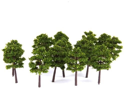 Modellbäume, Modellbahn-Landschaft, 7,5 cm, Modellbaum für N-Gauge, Eisenbahn, Gebäude, Landschaft, Grüner Zug, Eisenbahn, Architektur, Handwerk, 40 Stück