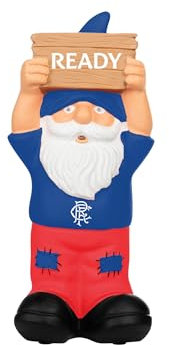 FOCO Officially Licensed Rangers FC Slogan Sign Football Garden Gnome