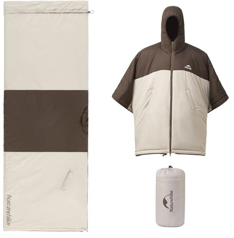Naturehike Multifunktions-Schlafsack Outdoor-Schlafsack für Erwachsene, 3 Jahreszeiten Poncho-Schlafsack, Wasser- und Winddichter Schlafsack, Perfekt für Camping, Reisen und Outdoor-Aktivitäten