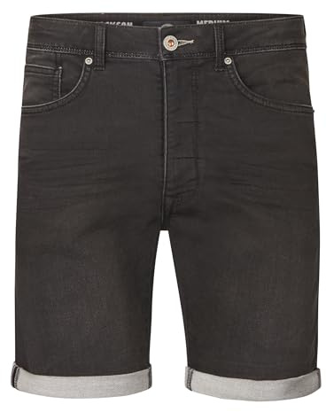 Petrol Industries Herren Denim-Shorts - Slim Fit - Jeans Short - Kurze Hose - Herrenbekleidung - Schwarz - L