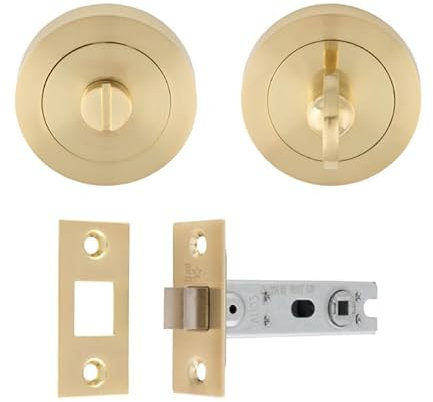 Carlisle Brass UDP/BATH30/SB Ulitmate Door Privacy Pack in Satin Brass Turn and Release