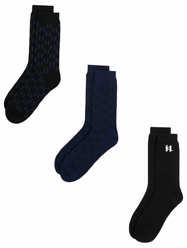 KARL LAGERFELD Herren K/Monogram Logo Sock (3 Pack)