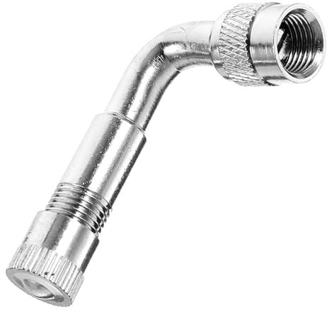Vaguelly Stem Extension Adapter Fit for Car Motorcycle Scooter Bike 90 Degree Angled Valve Extender