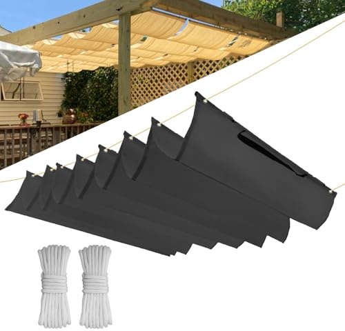 Einziehbar Welle Sonnensegel 3x4M(BxL), Verstellbar Schattenabdeckung, Wasserdicht Sonnenschutz Sonnenschutz Schutz vor UV- Strahlungen für Pergola Garten Schattenabdeckung - Dark Graphit