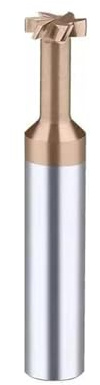 Wolframkarbid-Finger-Router-Bit T-Nut-Fräser Lot-Fräser Metall-Fräswerkzeug(H 1mm,Coating T Slot,D 4mm)