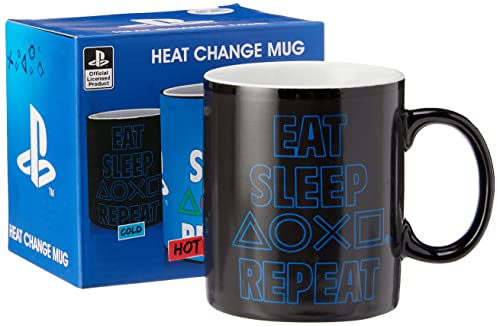 GB eye Playstation Sleep Repeat Heat Change Mug