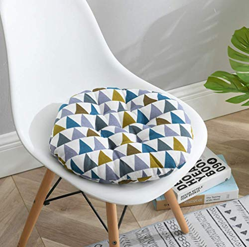 homeyuser Gepolstertes Sitzkissen für Stuhl, Polsterkissen, rund, für Esszimmer, Garten, Küche, Büro, 40 cm, 2 Stück