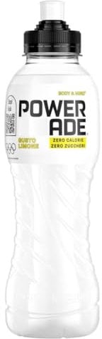 Powerade Active Zero – 1 Bottiglia da 500 ml, Bevanda Analcolica Non Gassata, Senza Calorie, Bottiglia Ergonomica in PET 100% Riciclabile, Con Edulcoranti e Vitamina B6