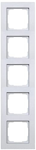 OPUS® 55 Fusion Abdeckrahmen Ausführung 5-fach, Farbe alu-silber-seidenglanz