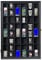 Shot Glass Display Case Wooden Cabinet Rack Holder Wall Mounted Black Shadow Box Lockable with UV Protection Acrylic Glass Door Shot Glass Collection Display with Removable Shelves, 18x26, 36 Slots
