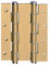 Charnière double action plusieurs finitions (or)