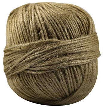 DELFINO Gomitolo di Juta 100g - 100% Fibra Naturale - Disponibile in più Colori e Spessori - Filato Colore Naturale - Iuta per Uncinetto 4-100% Made in Italy