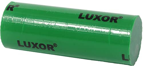 LUXOR Polierpaste, robust, Grün – Polieren für alle Metalle, Gold, Silber, Platin, Stahl, Edelstahl, Titan, Kupfer, Bronze und Kunststoffe – Ø 30 x 80 mm