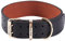 Extra Breites, Dickes, Weiches Hundehalsband aus Echtem Leder zum Gehen und Trainieren Hochleistungs-Hundehalsband für Kleine, Mittel Grosse und Große Rassehunde (Schwarz, XL)