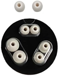 Replacement Earbud Tips for Beats Powerbeats Pro Wireless Stereo Headphones - 4 Pairs - Small, Medium, Large, and Double Flange (Ivory)