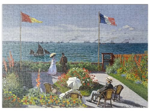 MyPuzzle Garden at Sainte-Adresse by Claude Monet - Premium 500 Teile Puzzle - MyPuzzle Sonderkollektion von Æpyornis