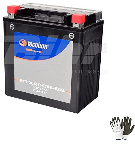 COMPATIBILE CON Moto Guzzi Norge 1200 2006 A 2009 BATTERIA GIA' PRONTA ALL'USO TECNIUM BTX20CH-BS BATTERIE 18 AMPERE 12 VOLT AVVIAMENTO PER MOTORE SPECIFICA MOTO SCOOTER