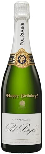 Pol Roger Champagne Happy Birthday Engraved Gift - Personalised Engravings From The Secret Bottle Shop - Ideal Birthday Gift