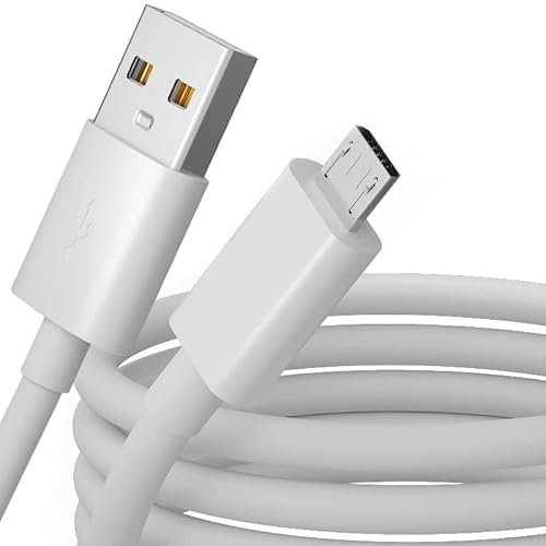 PH26 Ⓡ Câble micro USB Compatible Huawei P Smart/P Smart 2019/ P Smart 2020/ P8/ P8 Lite/ P8 Lite 2017/ P9 Lite/ P10 lite/ Y6 2019/ Y9 2019 - Charge Rapide - Transfert de données - Câble 1 mètre