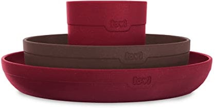 LOVI Kindergeschirr, 3-teilig, 6+m, spülmaschinenfest, BPA- und melaminfrei, Tamarillo, 1 Stück
