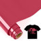 IModeur 5 Ft Plotterfolie Textil Rose rot – 30,5 x 152,5 cm Flexfolie Plotter Textil Rose rot für Silhouette, Textilfolie Plotter für Kleidung, Mützen, Hosen, andere Stoffe